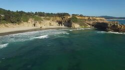 Aerial Oregon Newport Beach Stock Footage