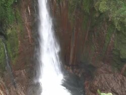 Crater Waterfall Stock Footage