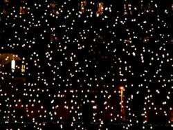 Hanging Lights Blowing Gently Stock Footage