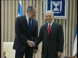 Russian FM Lavrov meets Israeli President Shimon Peres News Clip