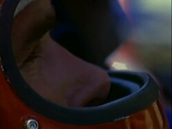 Parnelli Jones and Al Unser Sr. at the race track Stock Footage