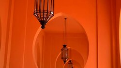 beautiful architecture morocco style Stock Footage