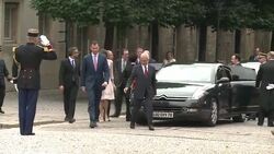 CLEAN : Spains King Felipe VI visits France News Clip