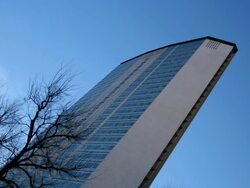 Pirellone skyscraper in Milan Stock Footage