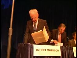 Viet Dinh (Newscorp) & Lachlan Murdoch Stock Footage