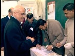 Saeb Erekat votes, vox pops, street scenes News Clip