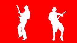 Guitar Players Silhouettes Stock Footage