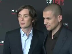 Cillian Murphy and Rodrigo Cortes at "Red Lights" New York Premiere"Red Lights" New York Premiere Stock Footage