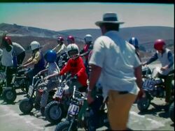 Mercury Mini-Bike Clutch Race Stock Footage