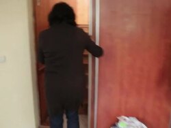 War Devastation in Eastern Ukraine - Semyonovka - interview Stock Footage