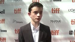 INTERVIEW - Lewis MacDougall at 'A Monster Calls' World Premiere Presented By Focus Features At The Toronto International Film Festival 2016 Stock Footage