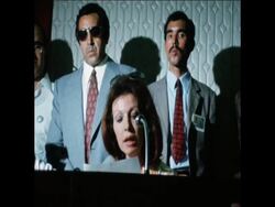 SYND 8-9-73 PFLP LEADER, YASSER ARAFAT, HOLDS PRESS CONFERENCE News Clip