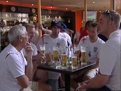 WRAP Security, scenes as England and Paraguary fans arrive News Clip