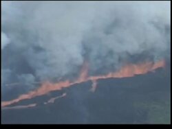 Galapagos volcano spews lava, gas and smoke News Clip