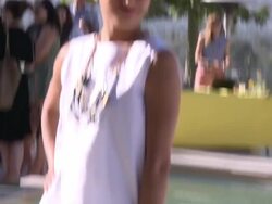 Freida Pinto at Kate Spade Saturday Summer Solstice Party Stock Footage