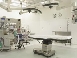 Empty operating room Stock Footage