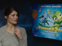 Interview: Gemma Arterton on her turtle knowledge, the environmental message of the film, how kids today are more aware of their environmental impact at the A Turtle's Tale Interviews at London England. (Footage by WireImage Video/GettyImages) Stock Footage