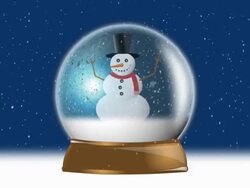 Snow Globe Snowman Stock Footage