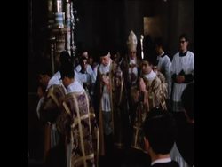 SYND 27/03/1972  CHRISTIAN PILGRIMS ATTEND SERVICE AT CHURCH OF HOLY SEPULCHRE IN JERUSALEM ON PALM SUNDAY News Clip