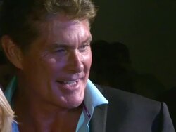 David Hasselhoff and Hayley Roberts at Hoff The Ho Stock Footage