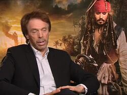 INTERVIEW Jerry Bruckheimer on the changes in the film industry, the advancement in technologies and more at the Pirates of the Caribbean - On Stranger Tides junkets at London England. (Footage by WireImage Video/GettyImages) Stock Footage