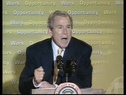 Bush address wrapped with Pentagon statement News Clip