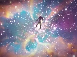 Astronaut lost in space Stock Footage