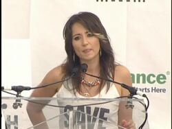 Live Earth New York press room Stock Footage