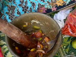 Making Som tam : Step3/5 Stock Footage