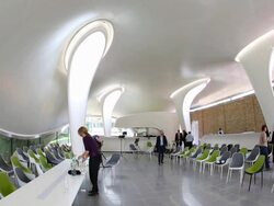 Opening Of The New Serpentine Sackler Gallery Designed By Zaha Hadid Stock Footage