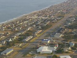 WS AERIAL View of Kitty Hawk / North Carolina, United States Stock Footage