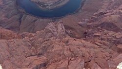 Aerial Arizona Horseshoe Bend Grand Canyon Stock Footage