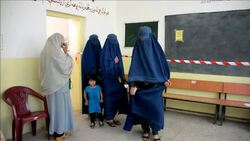 CLEAN : Women cast their vote in Afghan elections News Clip