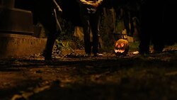 Halloween pumpkin, jack o lantern Stock Footage