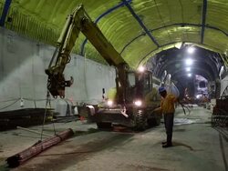 Construction Continues On New York's 2nd Avenue Subway Stock Footage