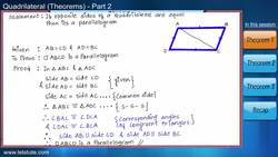 Quadrilateral Theorem - part 2 Instructional Video