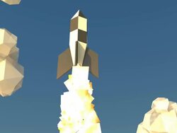 Flying rocket Stock Footage