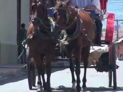 Still of A Busy Street of Granada Nicaragua Stock Footage