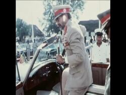 SYND 6/3/1973 PRESIDENT NUMEIRY AND HAILE SELASSIE AT UNITY DAY CELEBRATIONS News Clip