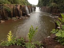 Waterfall in Laos. Stock Footage