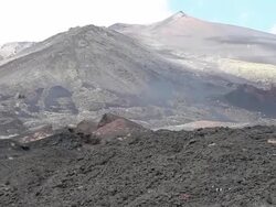 Etna mountain, volcanic landscapes Stock Footage