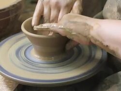 Potters Wheel Stock Footage