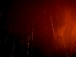 Abstract golden threads rain Stock Footage