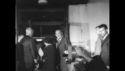 President Lyndon B. Johnson Has Throat Surgery Stock Footage