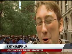Keith Hapip Jr. is a young and successful car salesman from North Dakota who was so inspired by the 'Occupy Wall Street' movement he's joined protesters in New York. News Clip