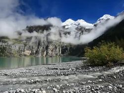 Oeschinensee Timelapse Stock Footage