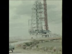 SYND 4-12-72 BOEING STRIKE PICKETS THREATEN APOLLO PROGRAMME Instructional Video