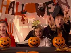 HD DOLLY: Halloween Theatrical Performance Stock Footage
