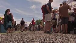Eclipse merchandise on sale at Oregon Solarfest News Clip