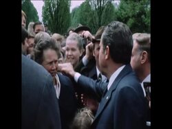 SYND 21-5-72 ANTI-NIXON DEMONSTRATION ON HIS VISIT TO AUSTRIA News Clip